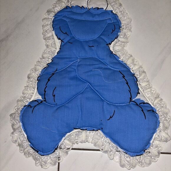 SESAME STREET Vintage COOKIE MONSTER pillow/toy handmade - 1970's - Picture 2 of 3
